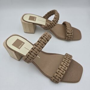 NWOT Dolce Vita Women's Zeno Heeled Sandals, Cafe Stella, Size 10